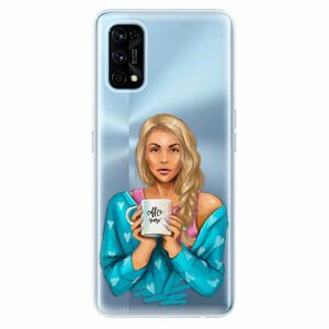 Odolné silikonové pouzdro iSaprio - Coffe Now - Blond - Realme 7 Pro obraz