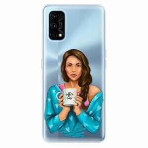 Odolné silikonové pouzdro iSaprio - Coffe Now - Brunette - Realme 7 Pro obraz