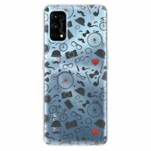 Odolné silikonové pouzdro iSaprio - Vintage Pattern 01 - black - Realme 7 Pro obraz