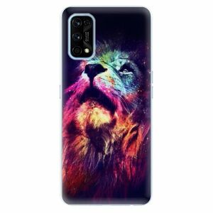 Odolné silikonové pouzdro iSaprio - Lion in Colors - Realme 7 Pro obraz