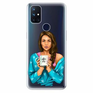 Odolné silikonové pouzdro iSaprio - Coffe Now - Brunette - OnePlus Nord N10 5G obraz