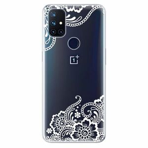 Odolné silikonové pouzdro iSaprio - White Lace 02 - OnePlus Nord N10 5G obraz