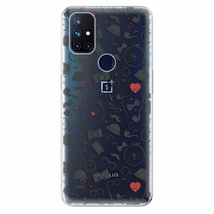 Odolné silikonové pouzdro iSaprio - Vintage Pattern 01 - black - OnePlus Nord N10 5G obraz