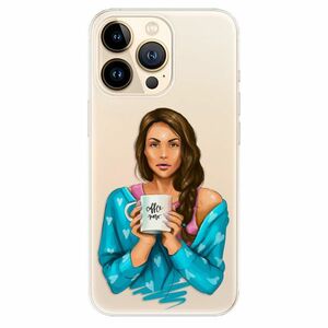 Odolné silikonové pouzdro iSaprio - Coffe Now - Brunette - iPhone 13 Pro Max obraz