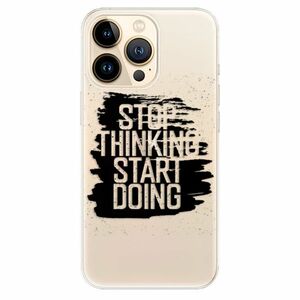 Odolné silikonové pouzdro iSaprio - Start Doing - black - iPhone 13 Pro Max obraz