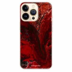 Odolné silikonové pouzdro iSaprio - RedMarble 17 - iPhone 13 Pro Max obraz