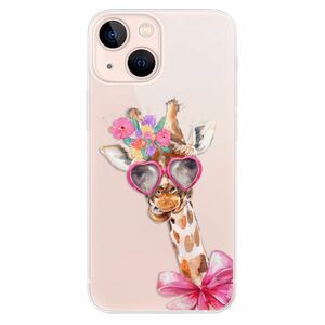 Odolné silikonové pouzdro iSaprio - Lady Giraffe - iPhone 13 mini obraz