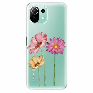 Odolné silikonové pouzdro iSaprio - Three Flowers - Xiaomi Mi 11 Lite obraz