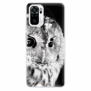 Odolné silikonové pouzdro iSaprio - BW Owl - Xiaomi Redmi Note 10 / Note 10S obraz