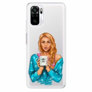 Odolné silikonové pouzdro iSaprio - Coffe Now - Redhead - Xiaomi Redmi Note 10 / Note 10S obraz