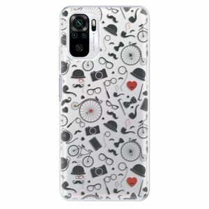 Odolné silikonové pouzdro iSaprio - Vintage Pattern 01 - black - Xiaomi Redmi Note 10 / Note 10S obraz