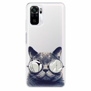 Odolné silikonové pouzdro iSaprio - Crazy Cat 01 - Xiaomi Redmi Note 10 / Note 10S obraz