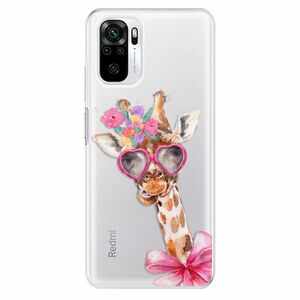 Odolné silikonové pouzdro iSaprio - Lady Giraffe - Xiaomi Redmi Note 10 / Note 10S obraz