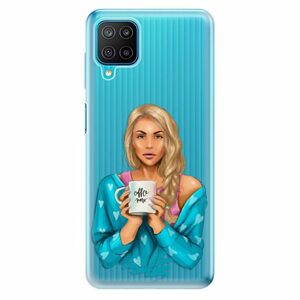 Odolné silikonové pouzdro iSaprio - Coffe Now - Blond - Samsung Galaxy M12 obraz