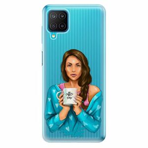 Odolné silikonové pouzdro iSaprio - Coffe Now - Brunette - Samsung Galaxy M12 obraz