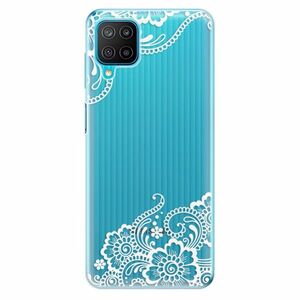 Odolné silikonové pouzdro iSaprio - White Lace 02 - Samsung Galaxy M12 obraz