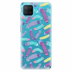 Odolné silikonové pouzdro iSaprio - Feather Pattern 01 - Samsung Galaxy M12 obraz