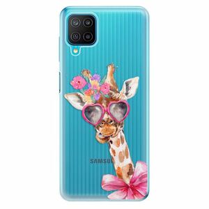 Odolné silikonové pouzdro iSaprio - Lady Giraffe - Samsung Galaxy M12 obraz