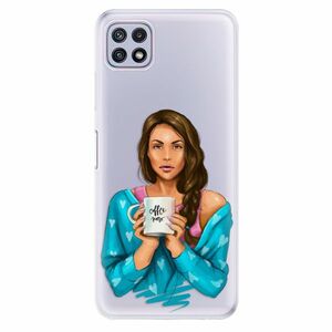 Odolné silikonové pouzdro iSaprio - Coffe Now - Brunette - Samsung Galaxy A22 5G obraz