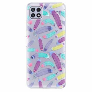 Odolné silikonové pouzdro iSaprio - Feather Pattern 01 - Samsung Galaxy A22 5G obraz