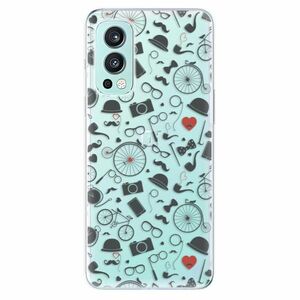 Odolné silikonové pouzdro iSaprio - Vintage Pattern 01 - black - OnePlus Nord 2 5G obraz