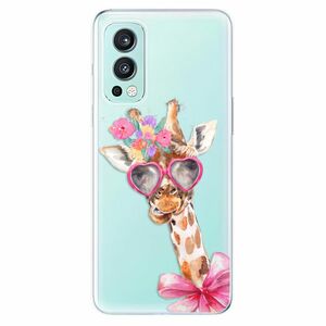 Odolné silikonové pouzdro iSaprio - Lady Giraffe - OnePlus Nord 2 5G obraz