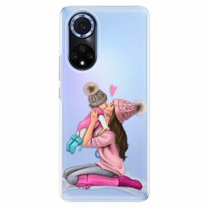 Odolné silikonové pouzdro iSaprio - Kissing Mom - Brunette and Girl - Huawei Nova 9 obraz