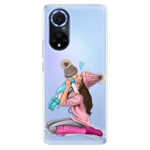 Odolné silikonové pouzdro iSaprio - Kissing Mom - Brunette and Boy - Huawei Nova 9 obraz