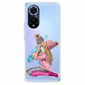 Odolné silikonové pouzdro iSaprio - Kissing Mom - Blond and Boy - Huawei Nova 9 obraz