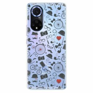 Odolné silikonové pouzdro iSaprio - Vintage Pattern 01 - black - Huawei Nova 9 obraz