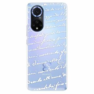 Odolné silikonové pouzdro iSaprio - Handwriting 01 - white - Huawei Nova 9 obraz