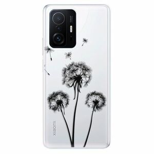 Odolné silikonové pouzdro iSaprio - Three Dandelions - black - Xiaomi 11T / 11T Pro obraz