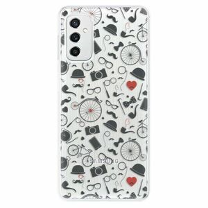 Odolné silikonové pouzdro iSaprio - Vintage Pattern 01 - black - Samsung Galaxy M52 5G obraz