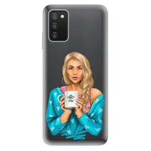 Odolné silikonové pouzdro iSaprio - Coffe Now - Blond - Samsung Galaxy A03s obraz