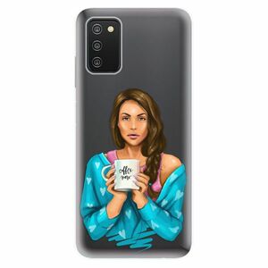 Odolné silikonové pouzdro iSaprio - Coffe Now - Brunette - Samsung Galaxy A03s obraz