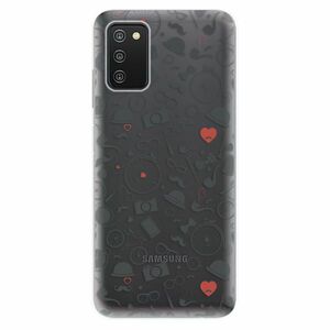 Odolné silikonové pouzdro iSaprio - Vintage Pattern 01 - black - Samsung Galaxy A03s obraz