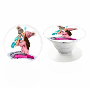 PopSocket iSaprio – Kissing Mom - Brunette and Boy – držák na mobil obraz