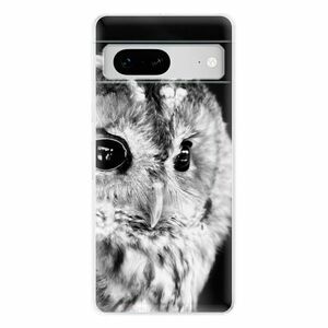 Odolné silikonové pouzdro iSaprio - BW Owl - Google Pixel 7 5G obraz