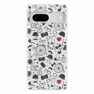 Odolné silikonové pouzdro iSaprio - Vintage Pattern 01 - black - Google Pixel 7 5G obraz