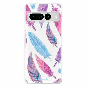 Odolné silikonové pouzdro iSaprio - Feather Pattern 10 - Google Pixel 7 Pro 5G obraz