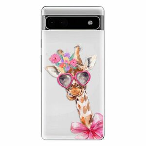 Odolné silikonové pouzdro iSaprio - Lady Giraffe - Google Pixel 6a 5G obraz