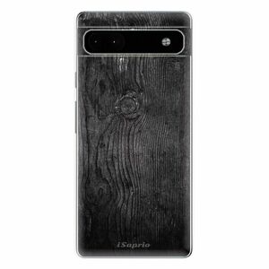 Odolné silikonové pouzdro iSaprio - Black Wood 13 - Google Pixel 6a 5G obraz