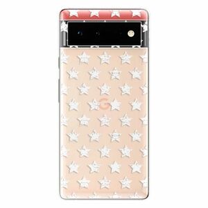 Odolné silikonové pouzdro iSaprio - Stars Pattern - white - Google Pixel 6 5G obraz