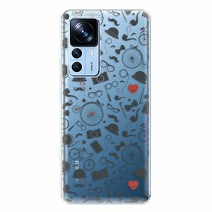 Odolné silikonové pouzdro iSaprio - Vintage Pattern 01 - black - Xiaomi 12T / 12T Pro obraz