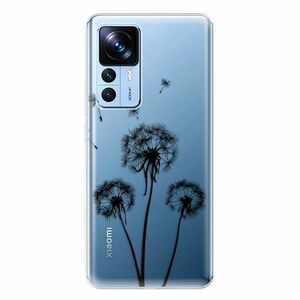 Odolné silikonové pouzdro iSaprio - Three Dandelions - black - Xiaomi 12T / 12T Pro obraz