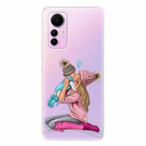 Odolné silikonové pouzdro iSaprio - Kissing Mom - Blond and Boy - Xiaomi 12 Lite obraz