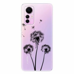 Odolné silikonové pouzdro iSaprio - Three Dandelions - black - Xiaomi 12 Lite obraz