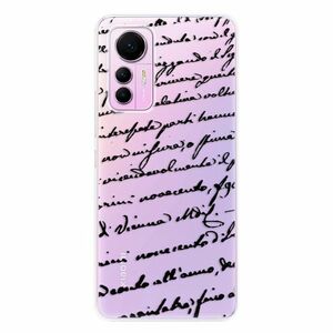 Odolné silikonové pouzdro iSaprio - Handwriting 01 - black - Xiaomi 12 Lite obraz