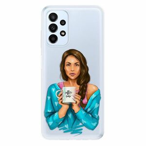 Odolné silikonové pouzdro iSaprio - Coffe Now - Brunette - Samsung Galaxy A23 / A23 5G obraz