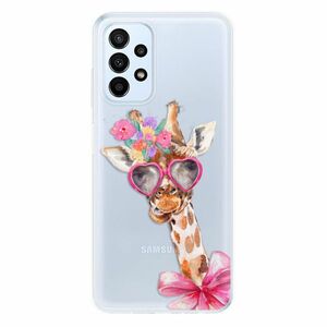 Odolné silikonové pouzdro iSaprio - Lady Giraffe - Samsung Galaxy A23 / A23 5G obraz